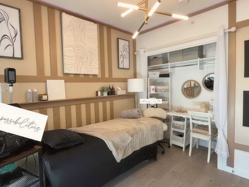 After: a warm treatment studio